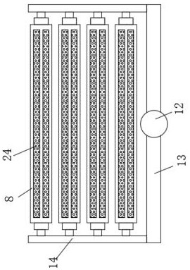 Safe drying device of wooden artificial board production line