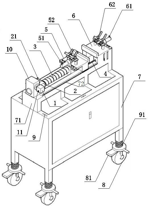 Test equipment for MA modular bridge expansion device and test method thereof