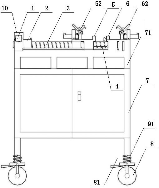 Test equipment for MA modular bridge expansion device and test method thereof