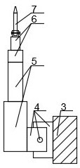 Mounting device and mounting method for anti-collision stone