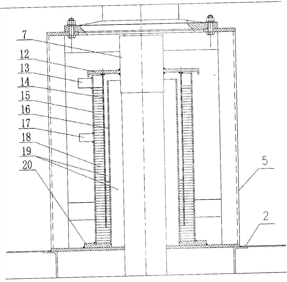 Discharging mechanism of straw discharge cleaning on upper part of straw methane anaerobic tank