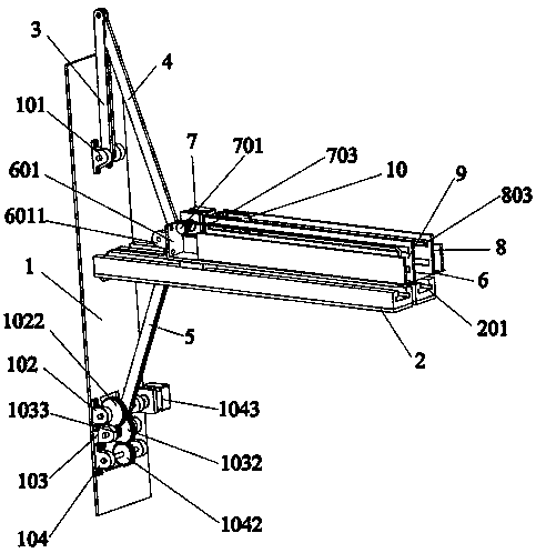 Umbrella rib type automatic parking device