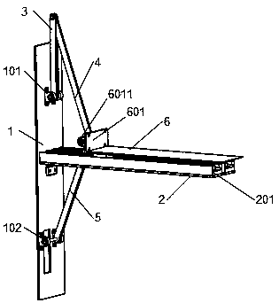 Umbrella rib type automatic parking device