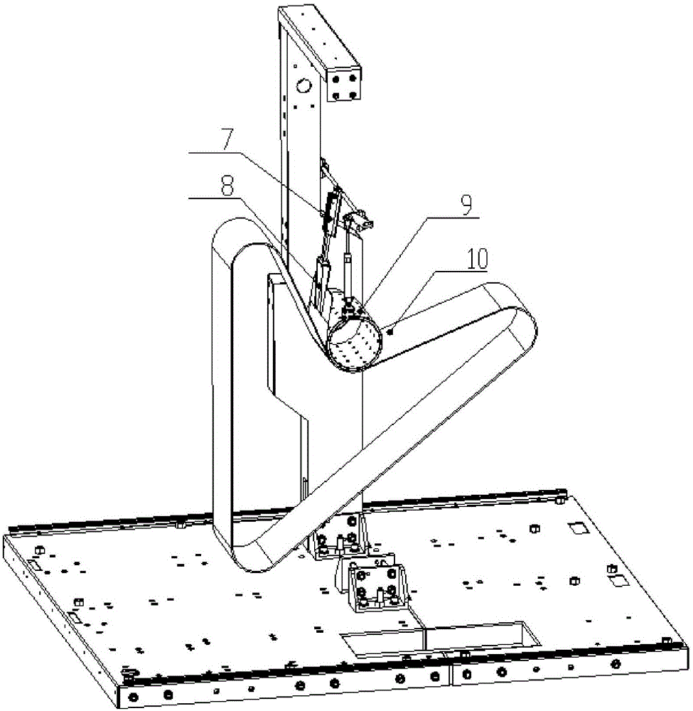 Auxiliary winding device of cotton lap doubling machine
