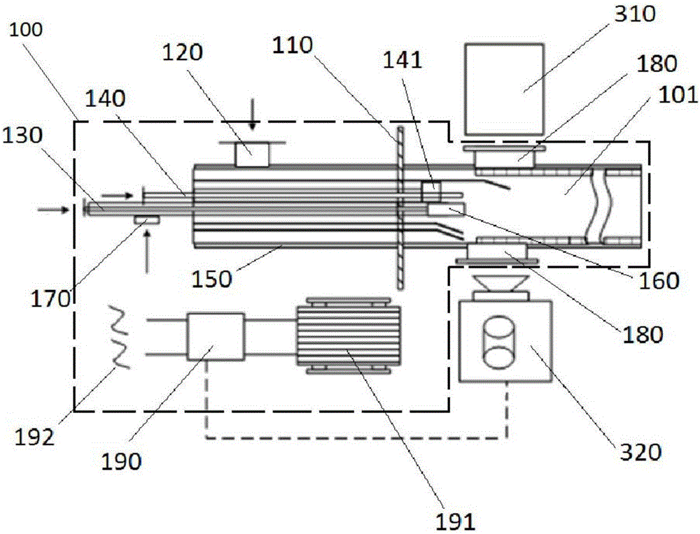 Device for testing fuel combustion performance of ramjet