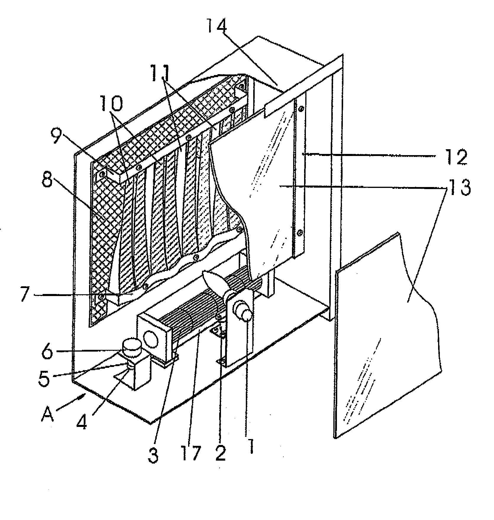 Flame Imitation Manufacturing Device of an Electrical-Heated Fireplace