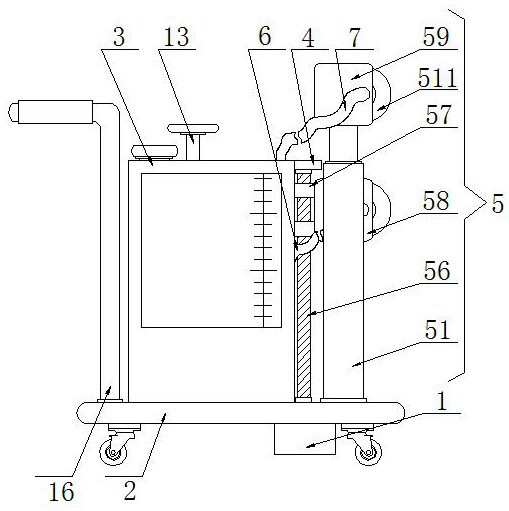Tree trunk smearing device for park maintenance