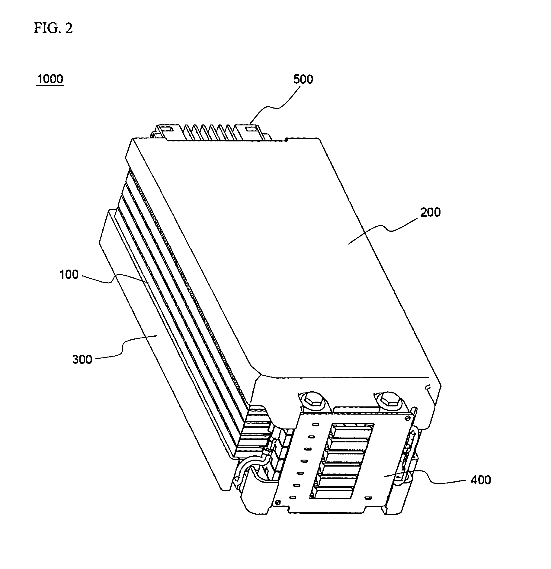 Secondary battery module with exposed unit cells and insulation between terminals