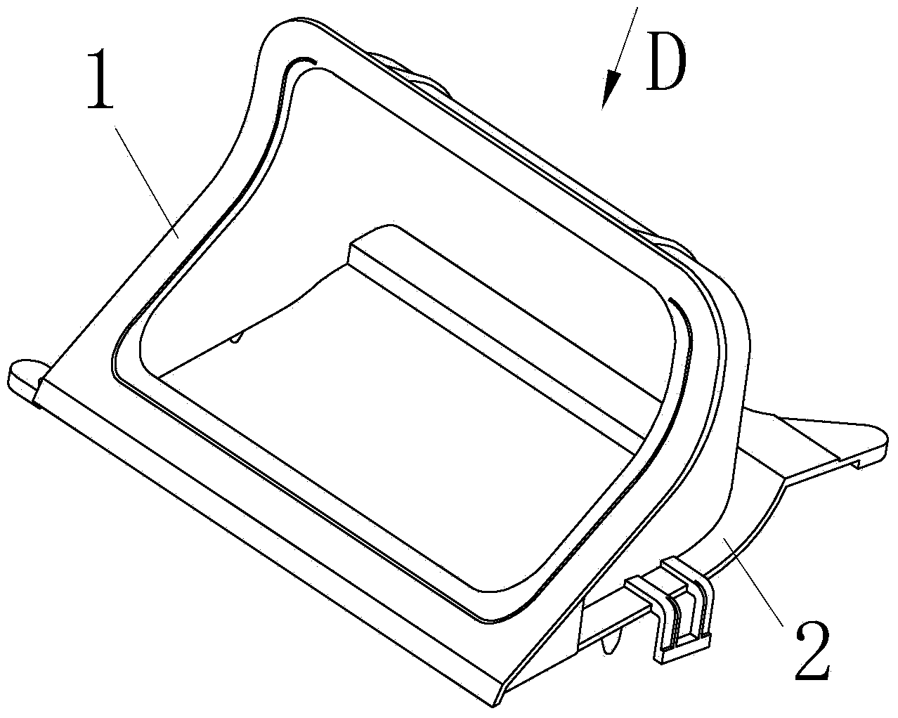 Front evaporator assembly for vehicle air conditioner