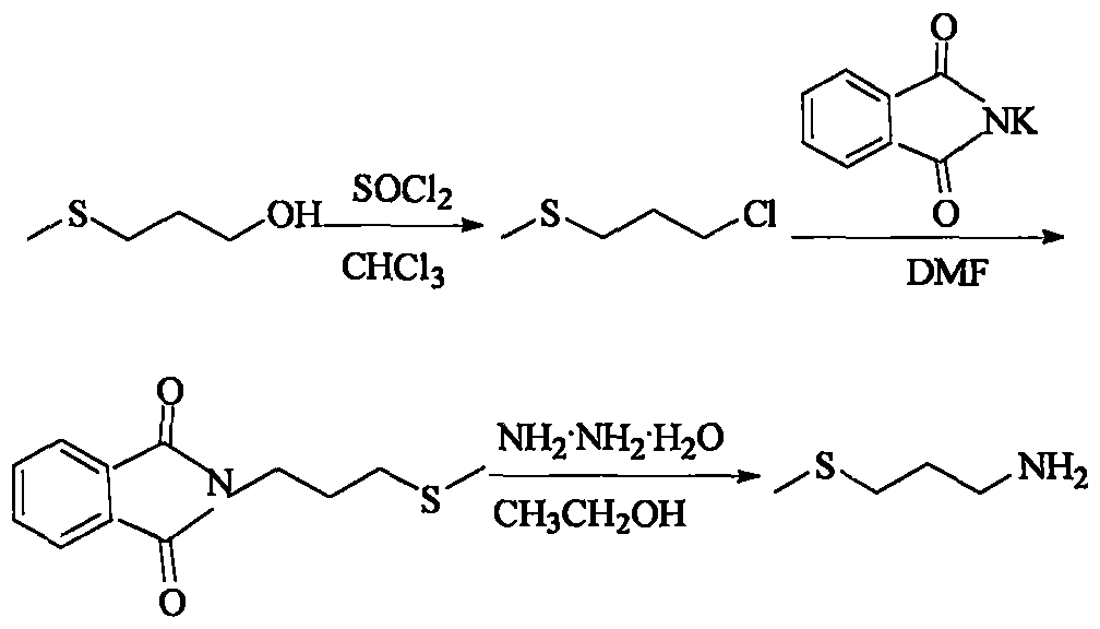 Method for preparing 3-methylthio propylamine