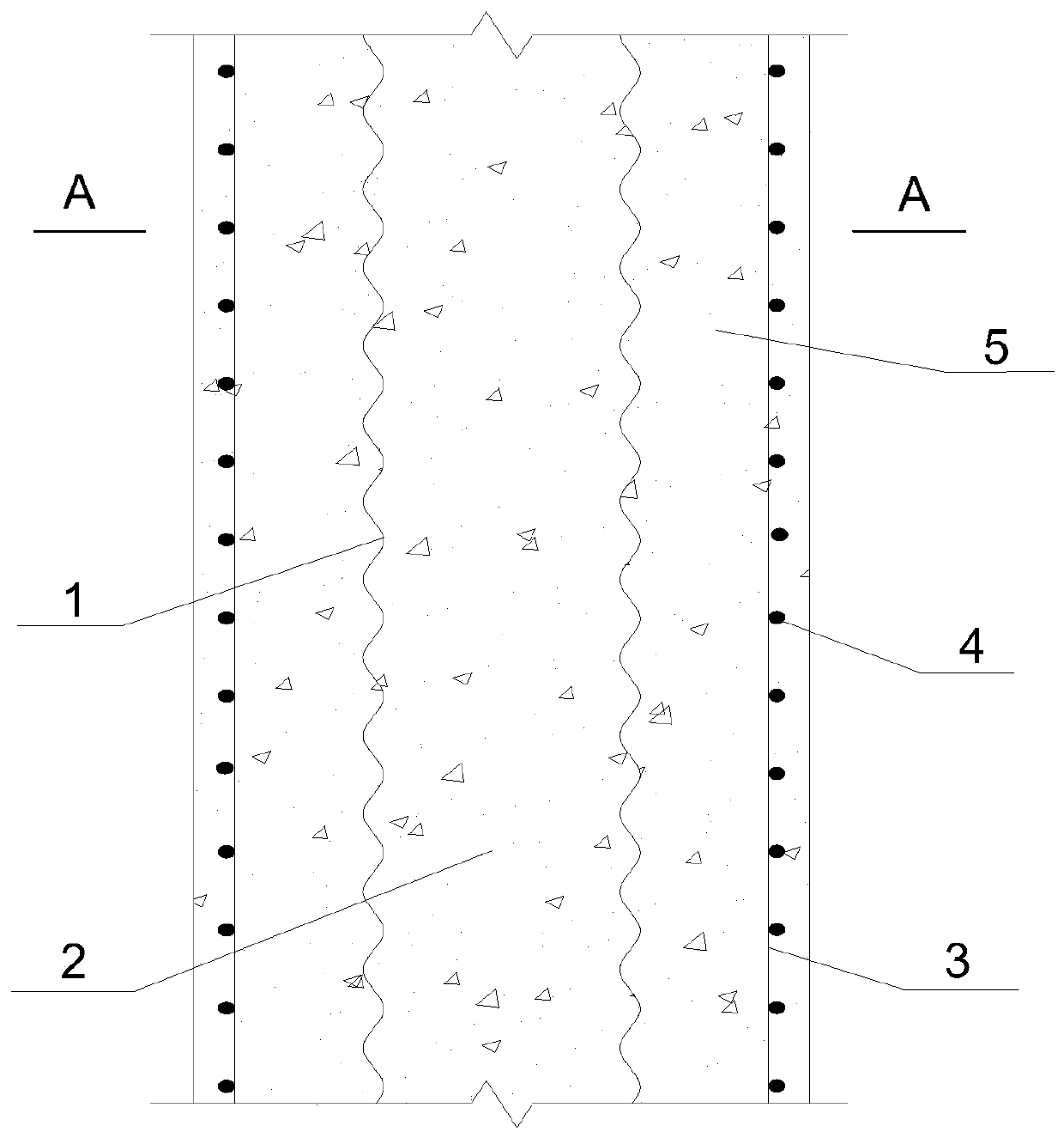 Corrugated steel pipe concrete overlapped component and manufacturing method thereof
