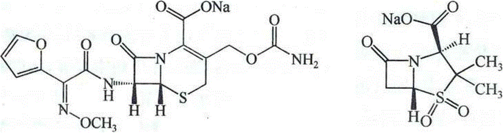 Application of drug composition product