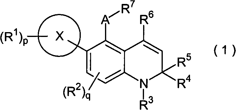 Novel 1-2-dihydroquinoline derivative having glucocorticoid receptor binding activity