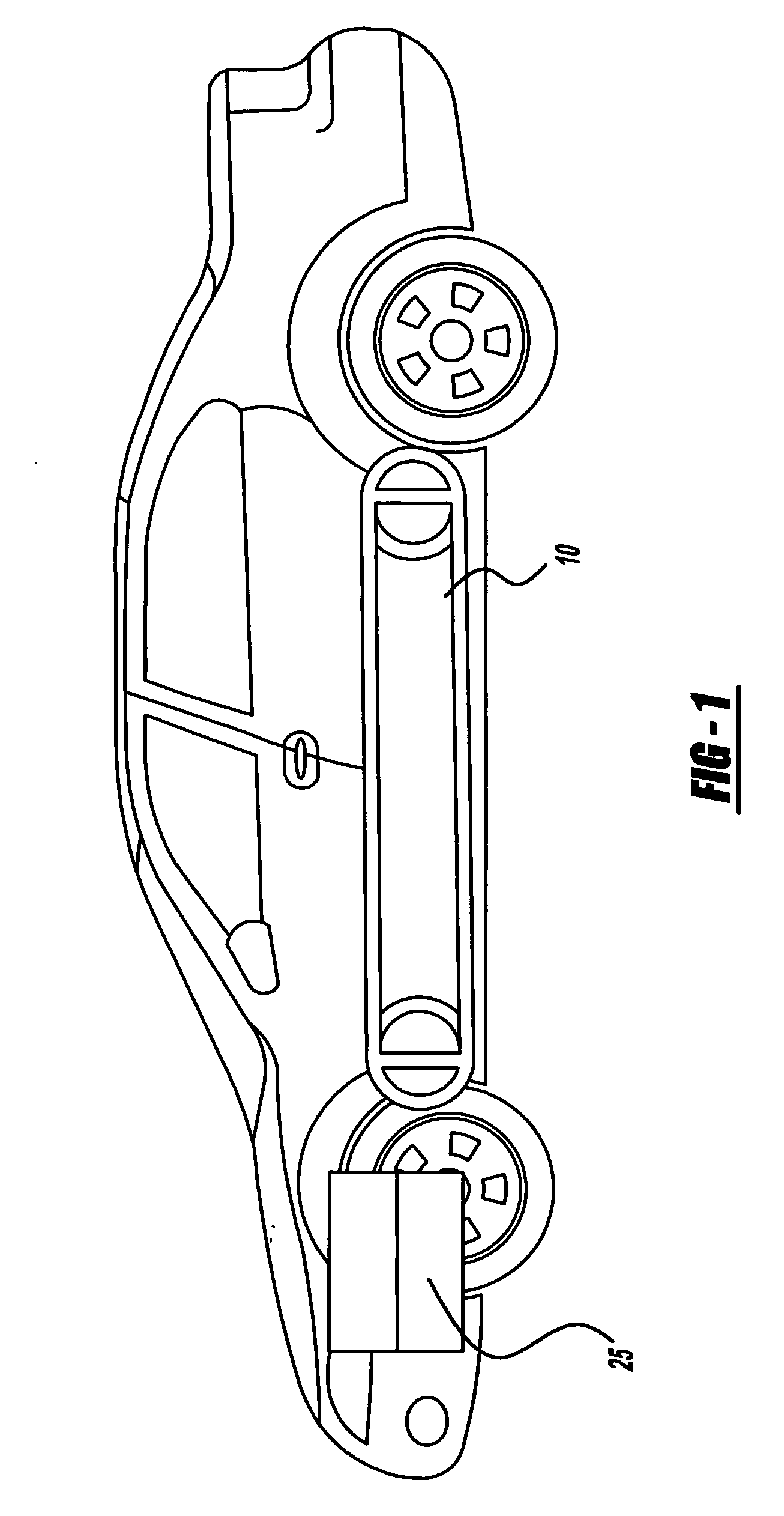 Vehicle frame with integrated high pressure fuel tank