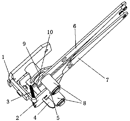 Switch cabinet and valve driving mechanism with self-locking function thereof