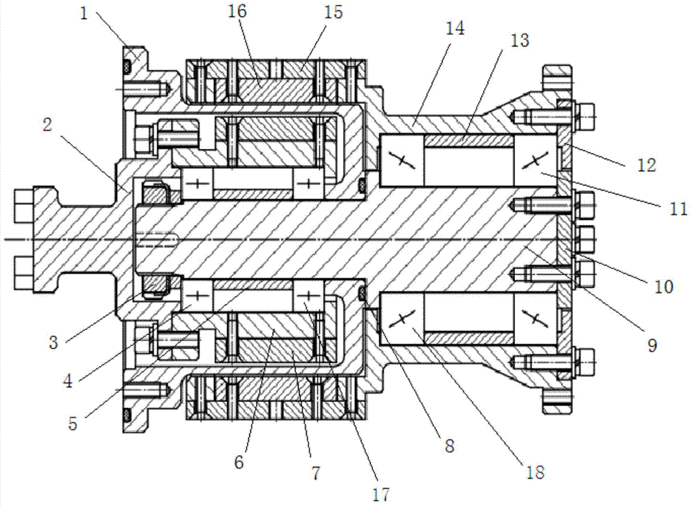Non-contact type transmission device with high coaxiality