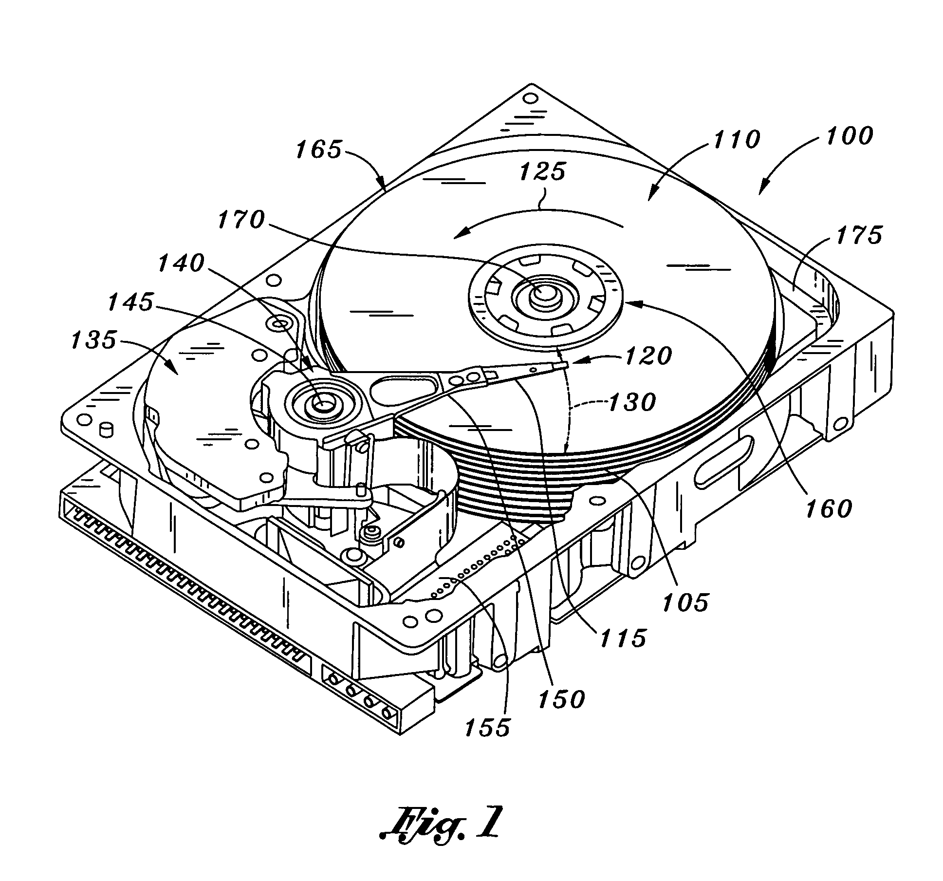 Disk drive with air channel
