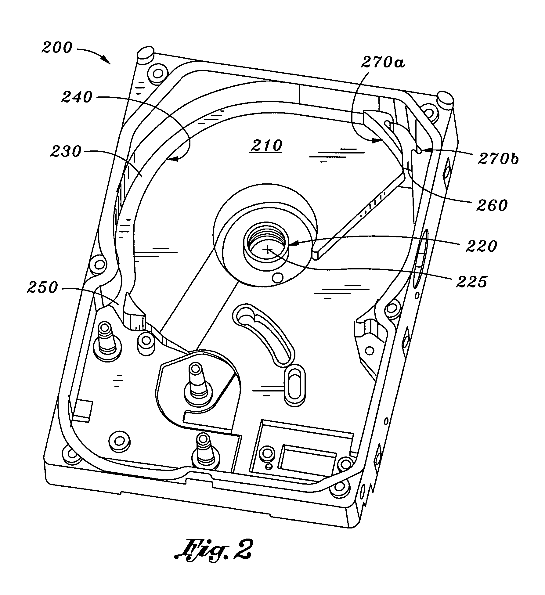 Disk drive with air channel