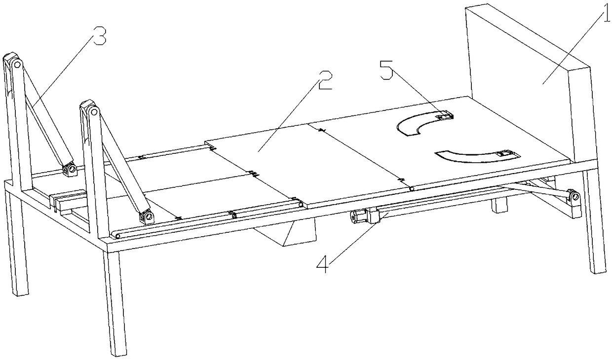 Auxiliary movement bed and auxiliary movement method