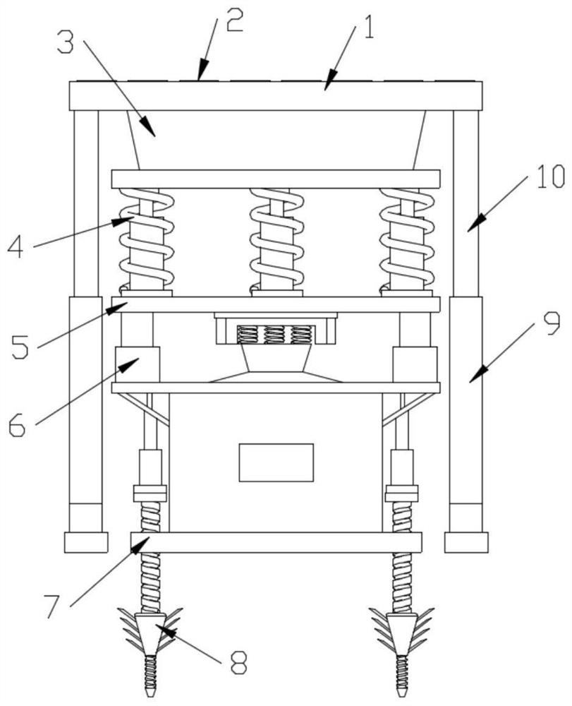 A safe anti-seismic multi-layer buffer building structure