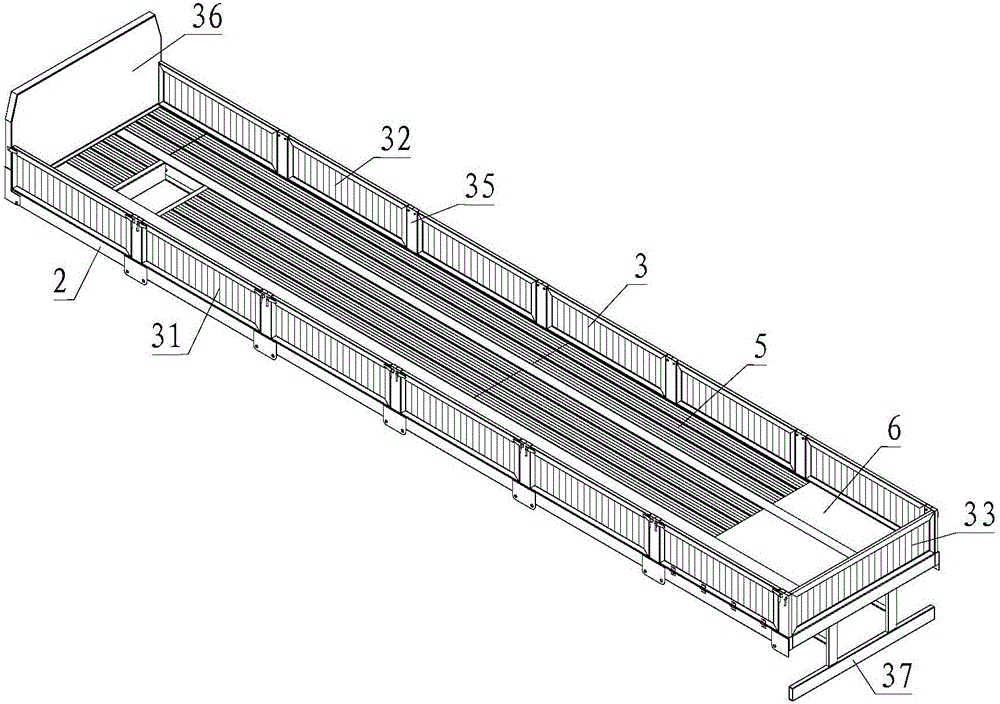 Plate trailer with steel aluminum hybrid structure