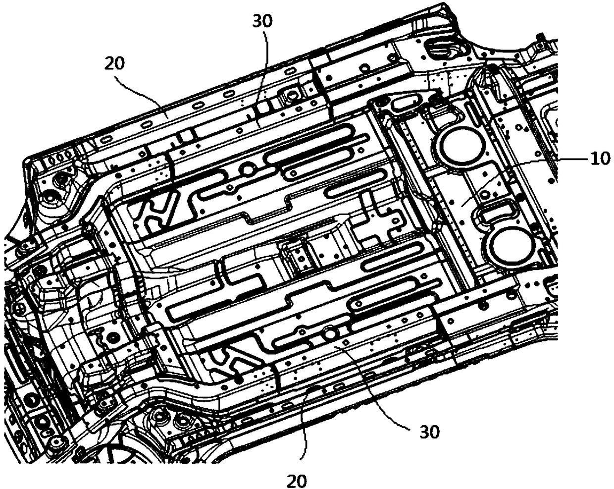 Body floor assembly and car