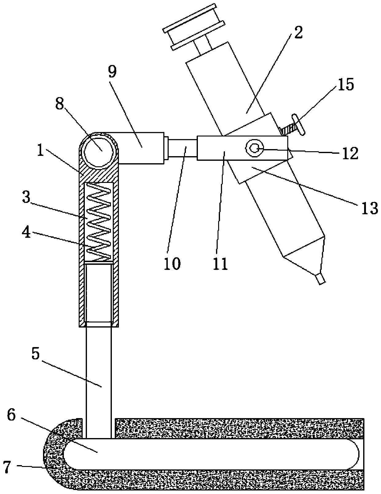 Portable flushing device for bleeding wound care