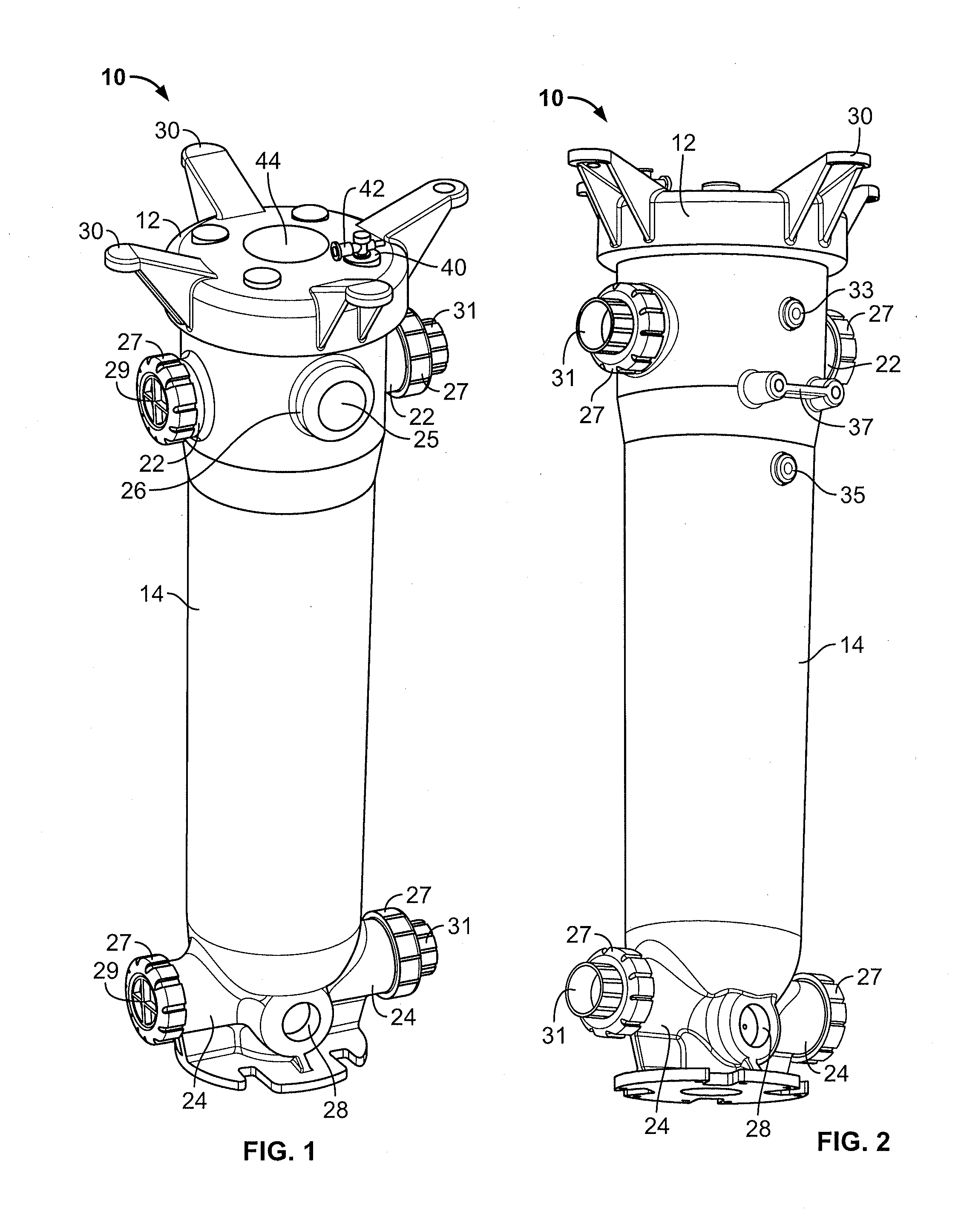 Filter Vessel Assembly and Related Methods of Use