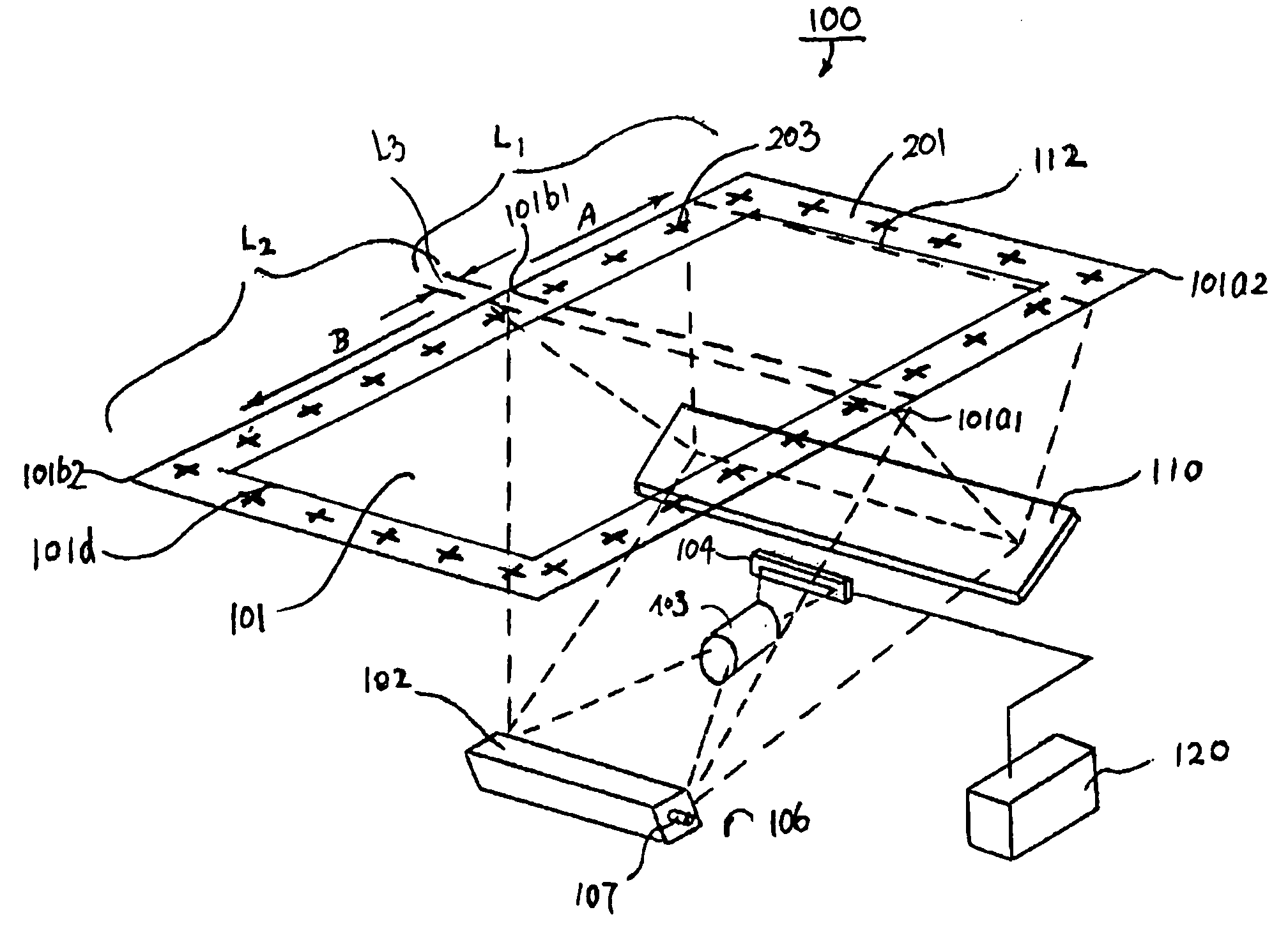 Fast scanner with rotatable mirror and image processing system