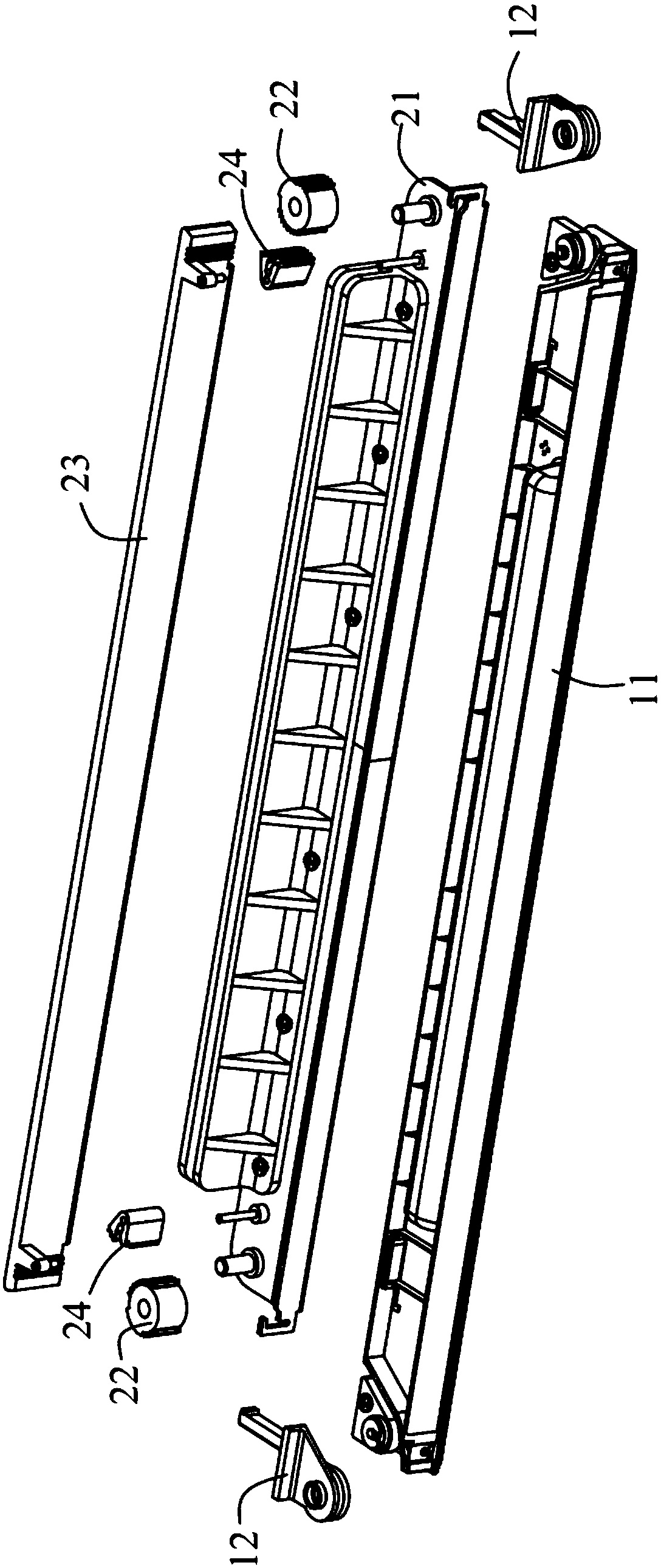 Left and right opening mechanism and refrigerator