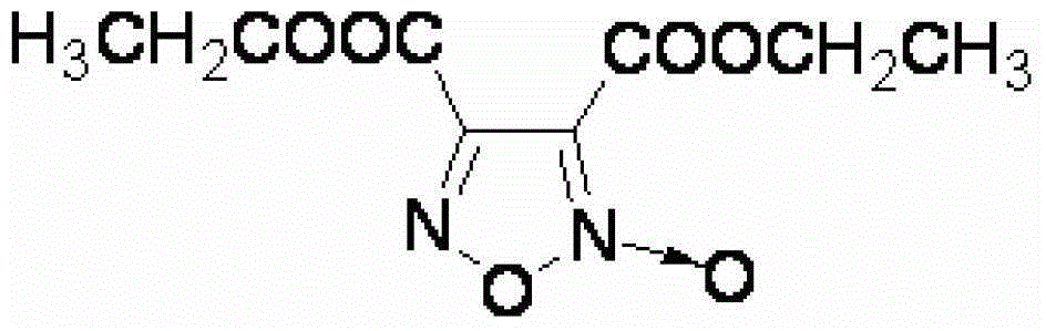 Synthesis method of 3,4-dicarboxylic acid diethyl ester furoxan