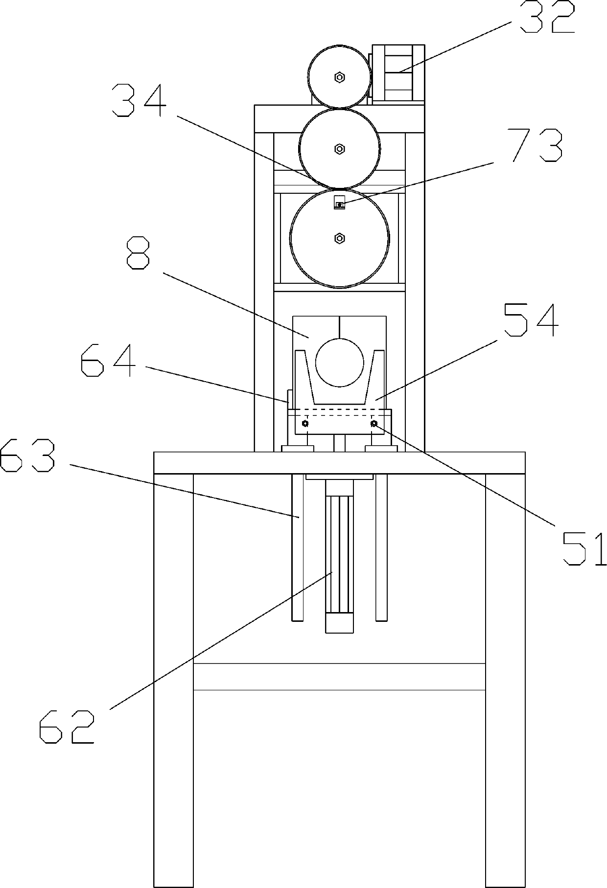 Opening device for packaging box foam lining plate