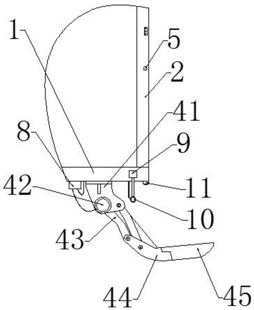 Middle door pedal control system for recreational vehicle