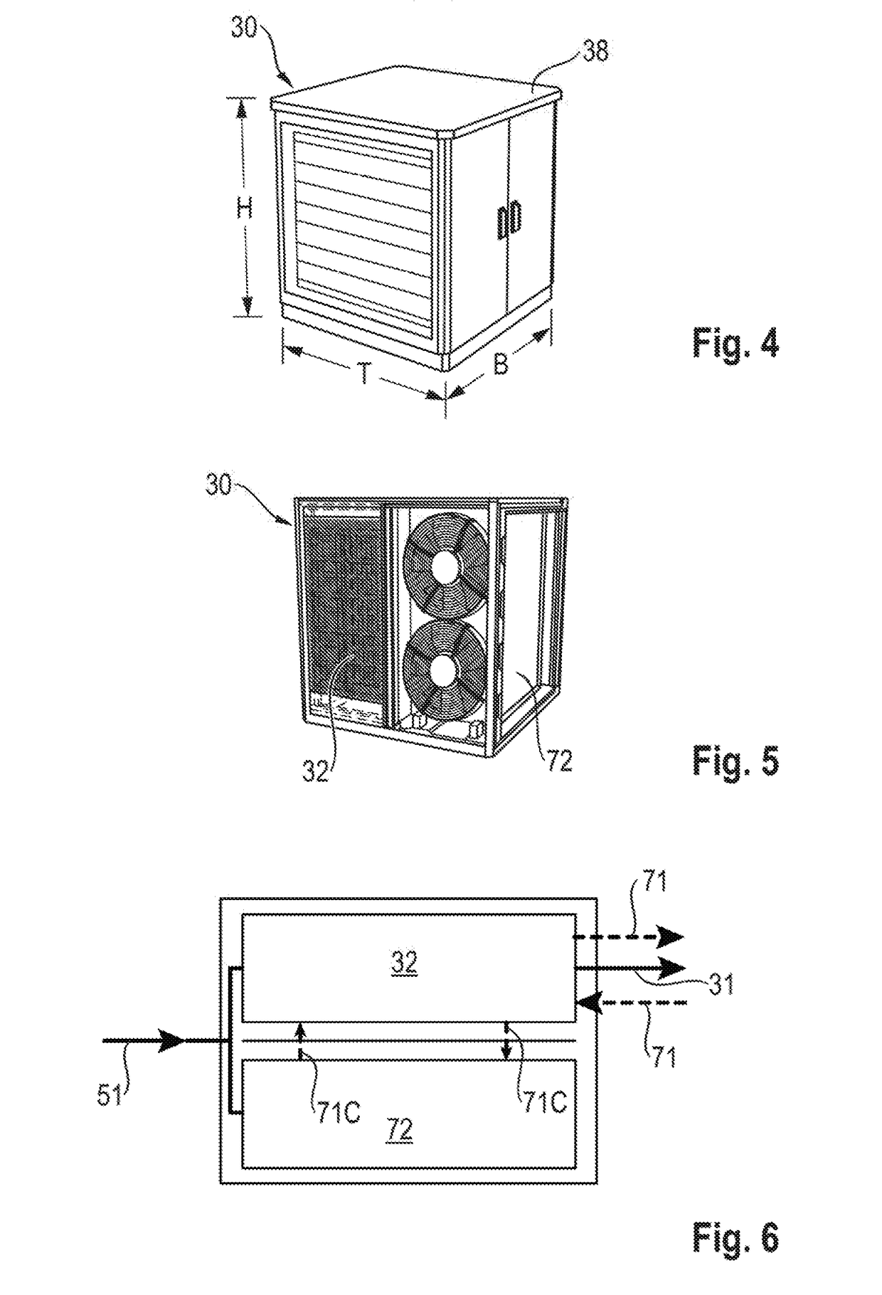 Device for charging at least one battery