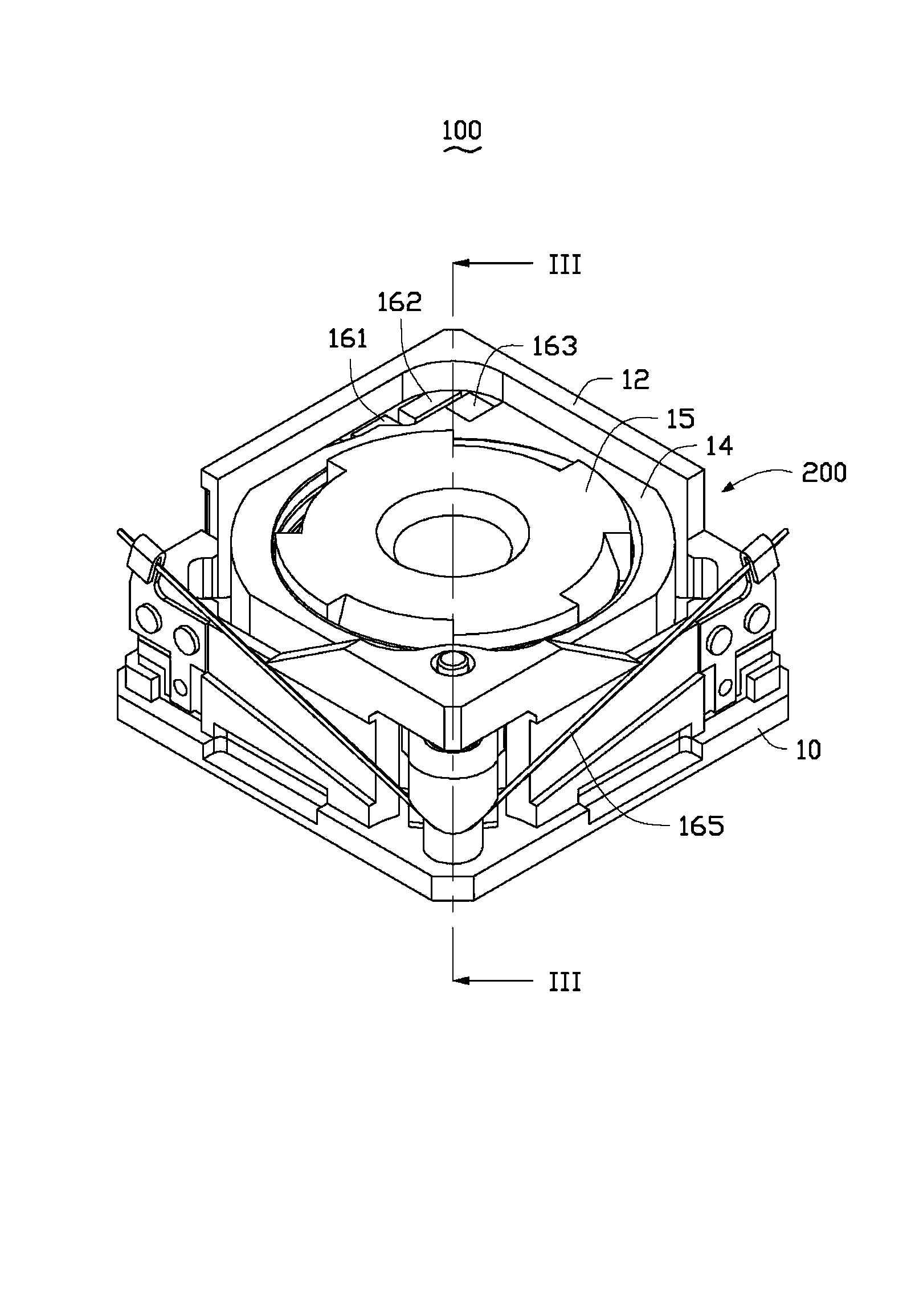 Actuator and camera module provided with actuator