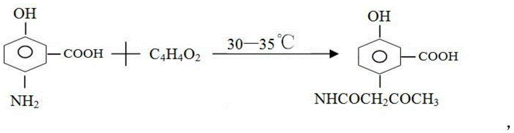 Preparation method of 3-carboxyl-4-hydroxy-acetoacetanilide