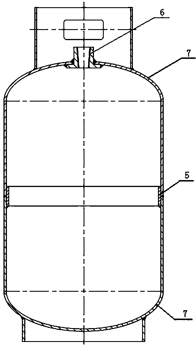 A combined bottle body manufacturing method for an aluminum alloy liquefied petroleum gas bottle