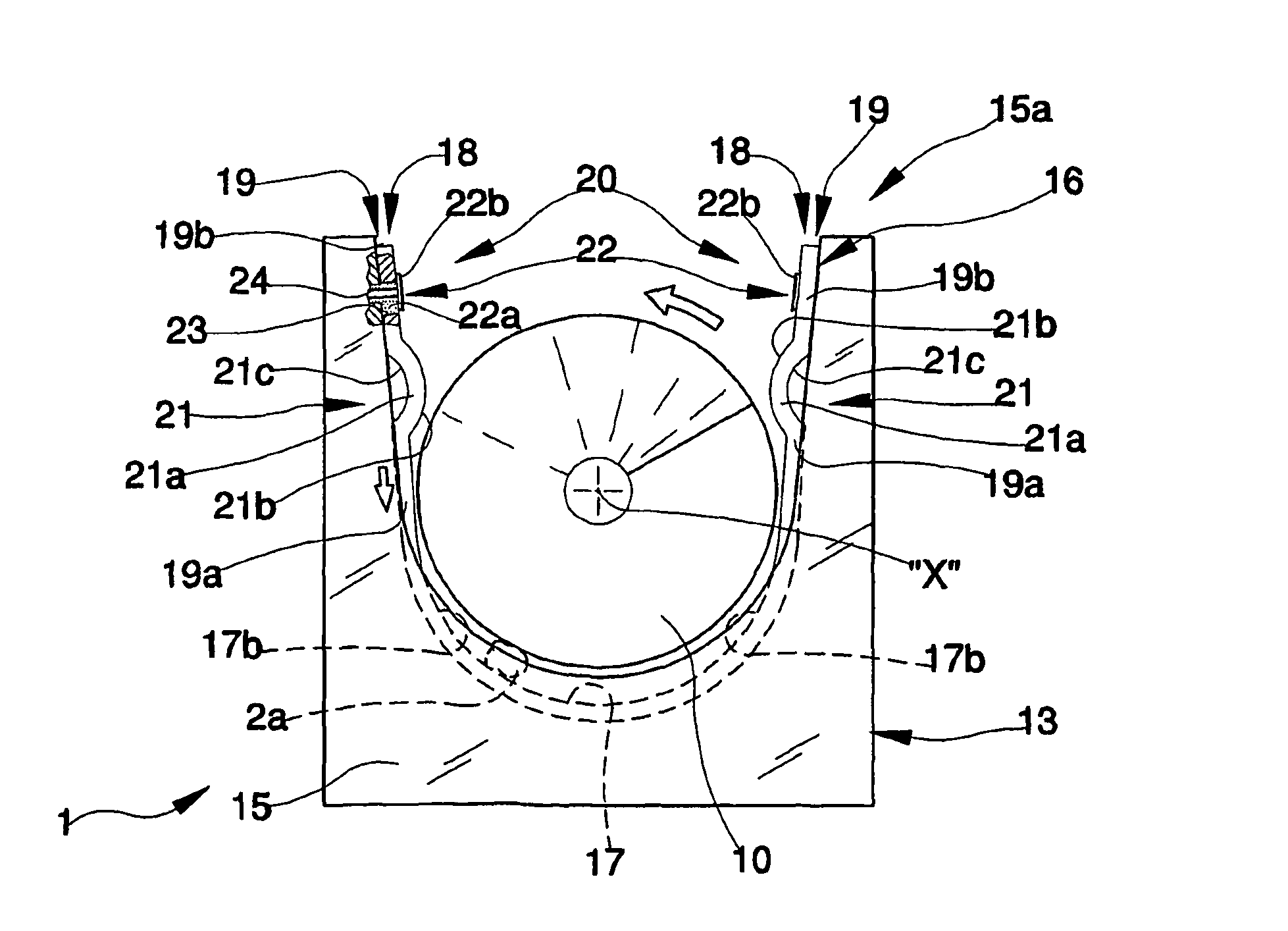 Machine having an improved draining grid for compacting humid waste