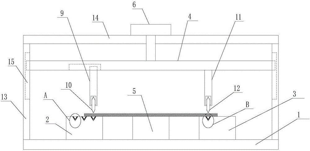 Adjustable paperboard cutting device for packaging box