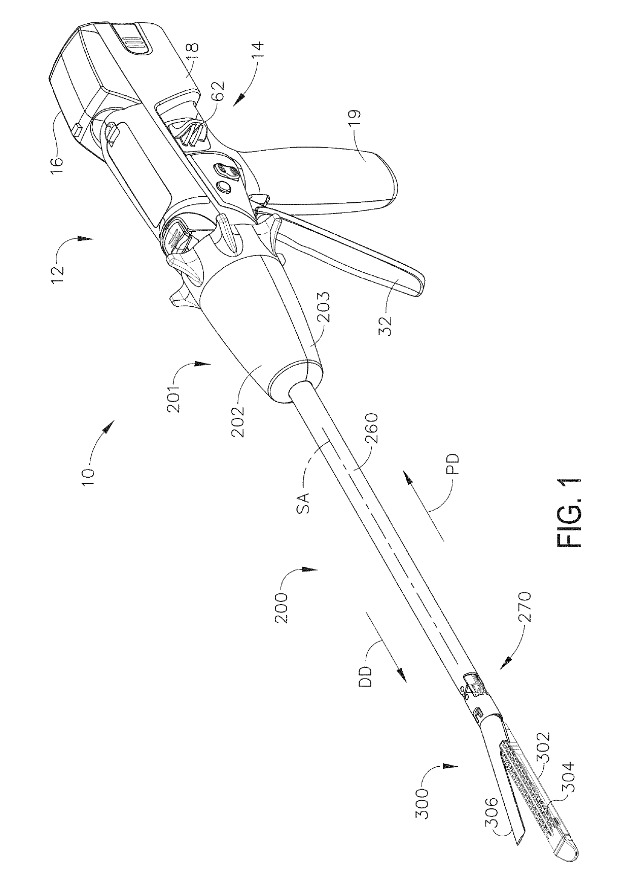 Surgical instrument with detection sensors