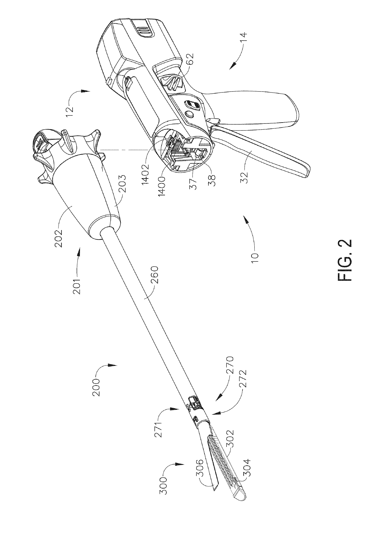 Surgical instrument with detection sensors