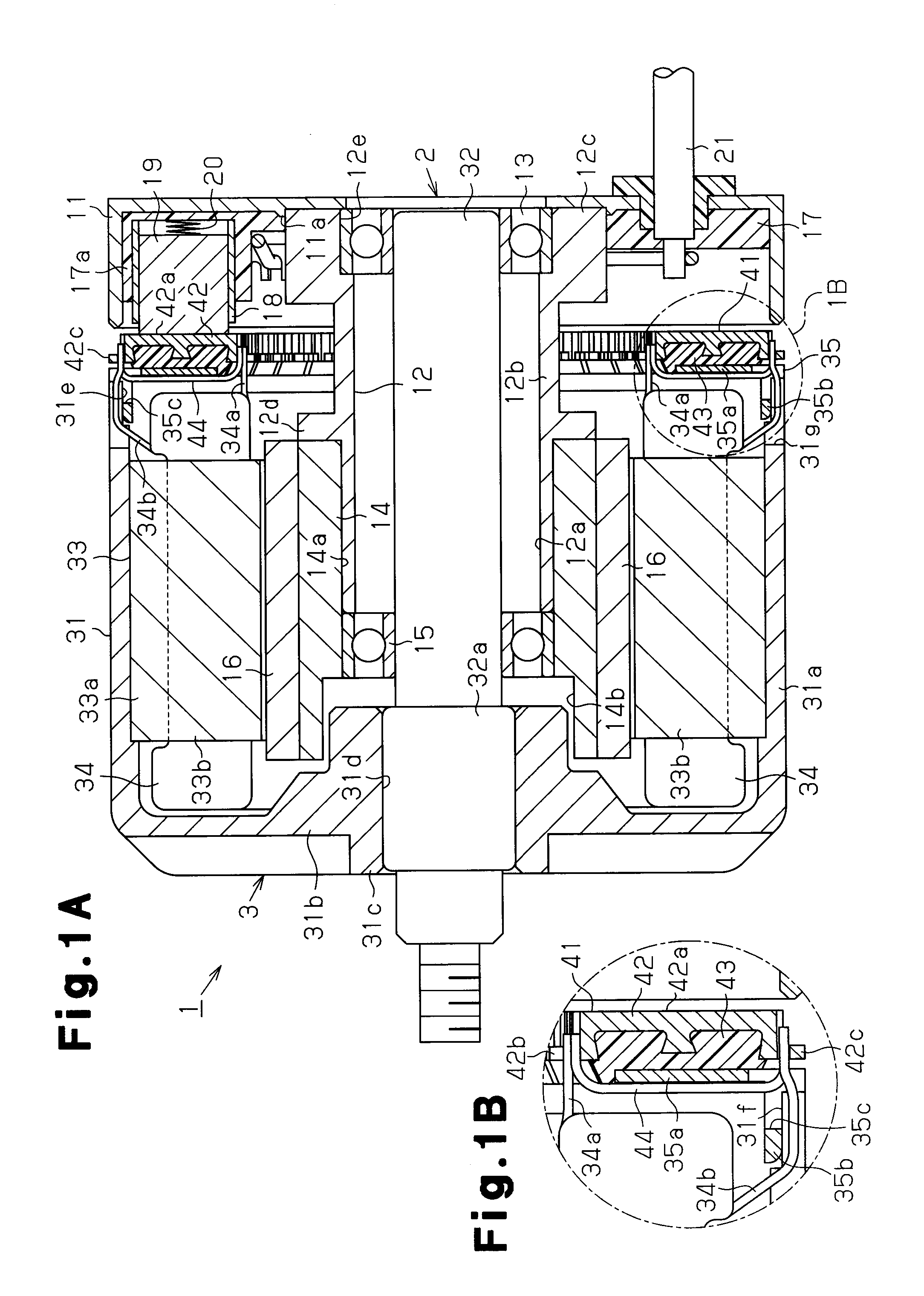 Direct-current motor and manufacturing method for the direct-current motor