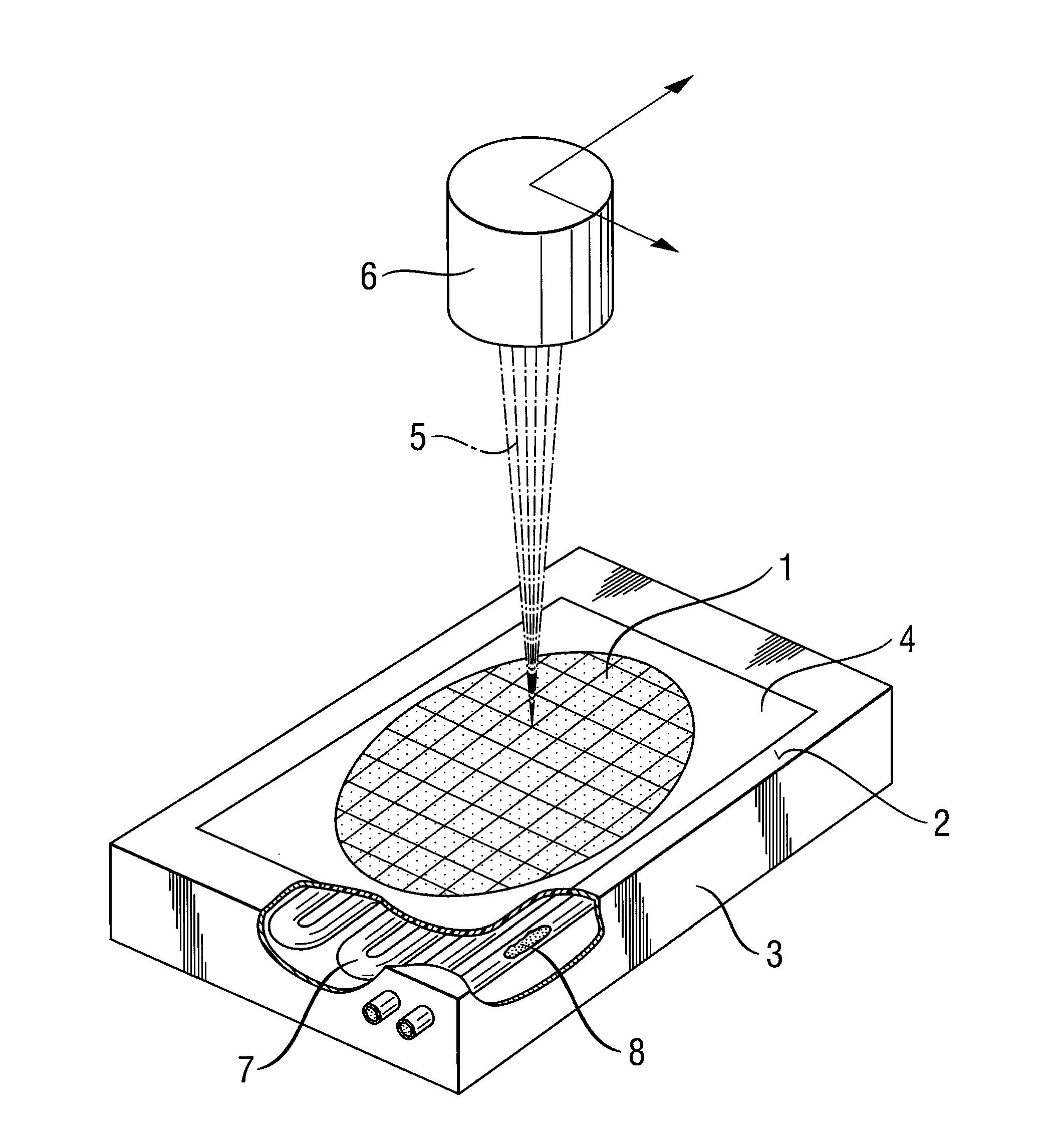 Method and apparatus for severing disks of brittle material, in particular wafers