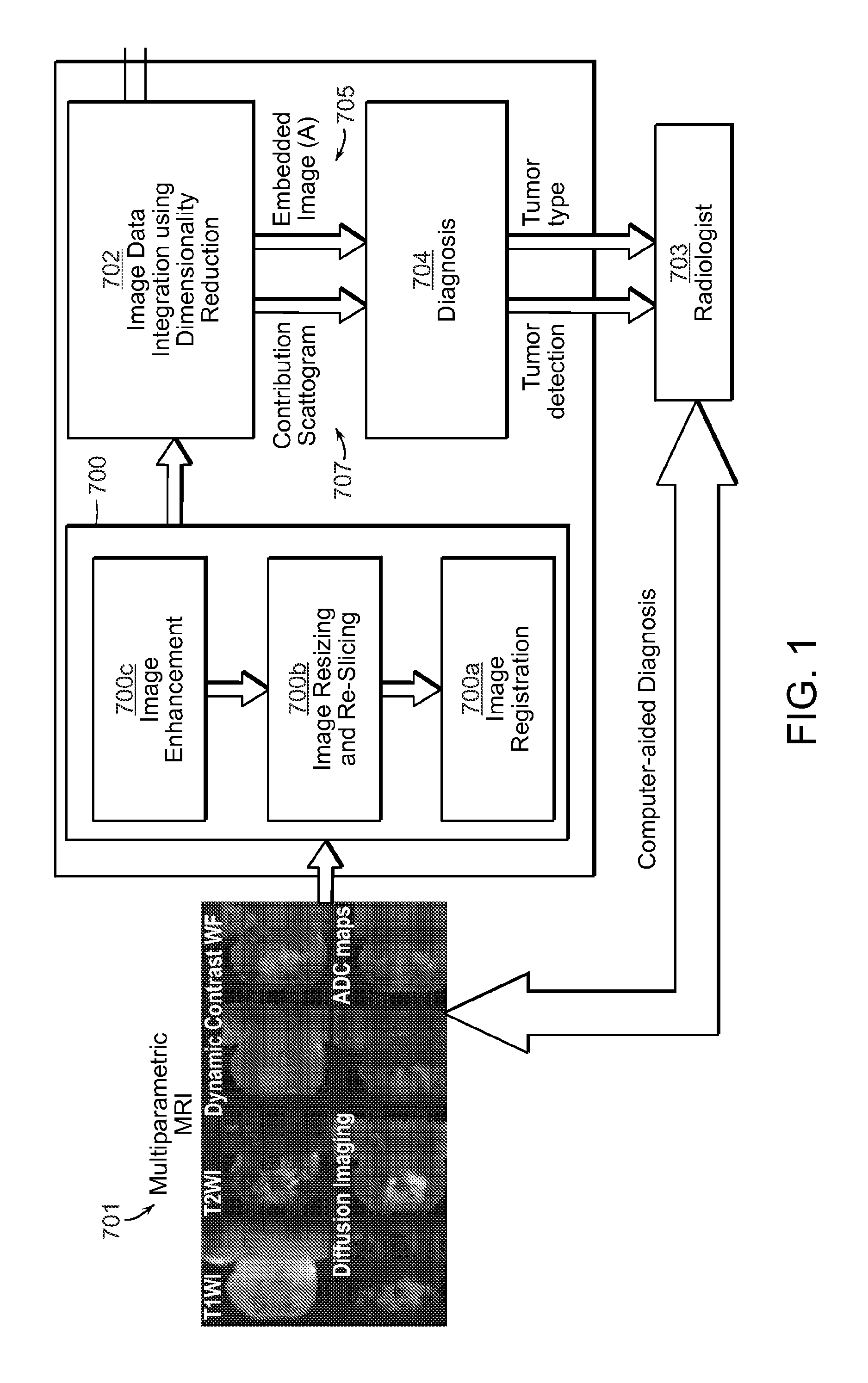 Multiparametric non-linear dimension reduction methods and systems related thereto