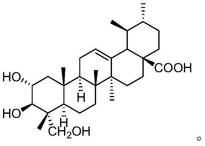 Application of asiatic acid in preparation of medicine for preventing hepatitis virus