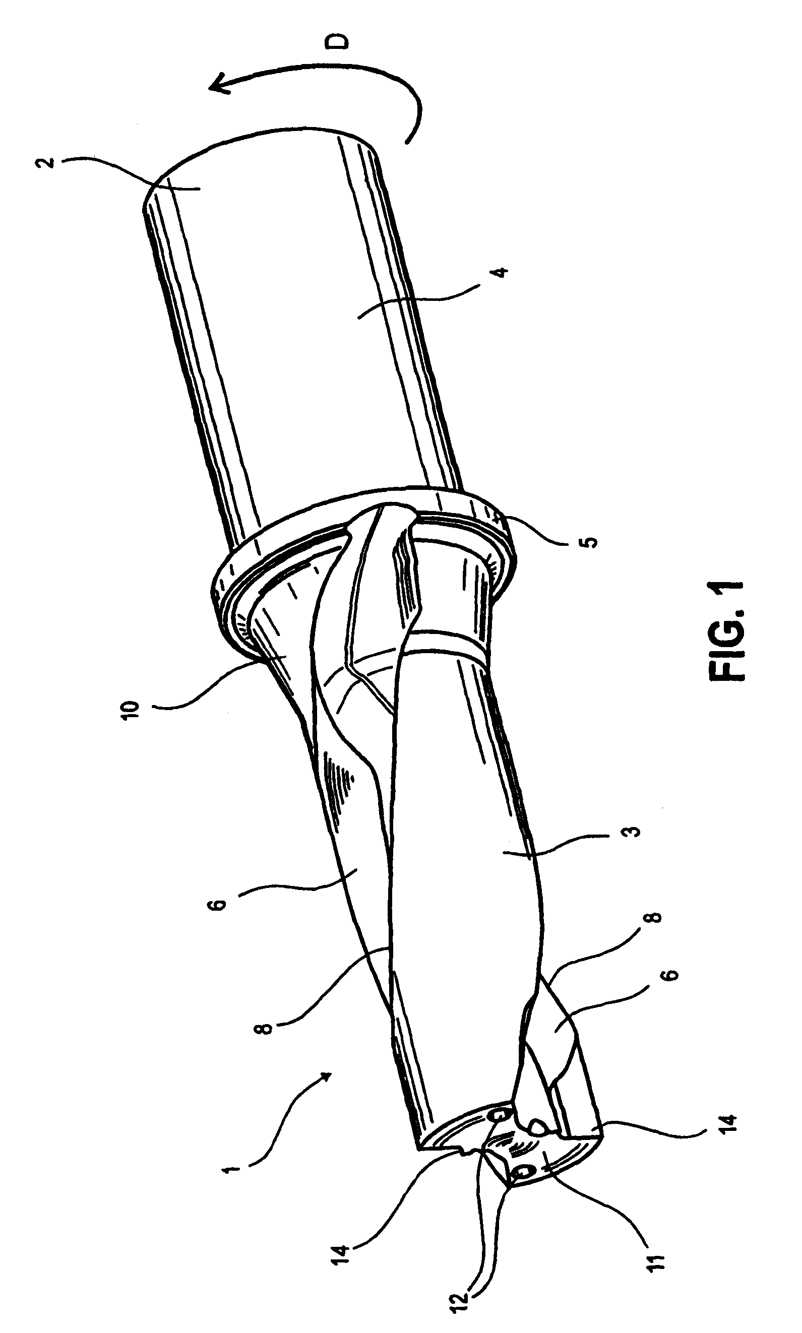 Twist drill having at least two cutting inserts at the tip each with its own j-shaped chip guiding flute and a method for the production thereof