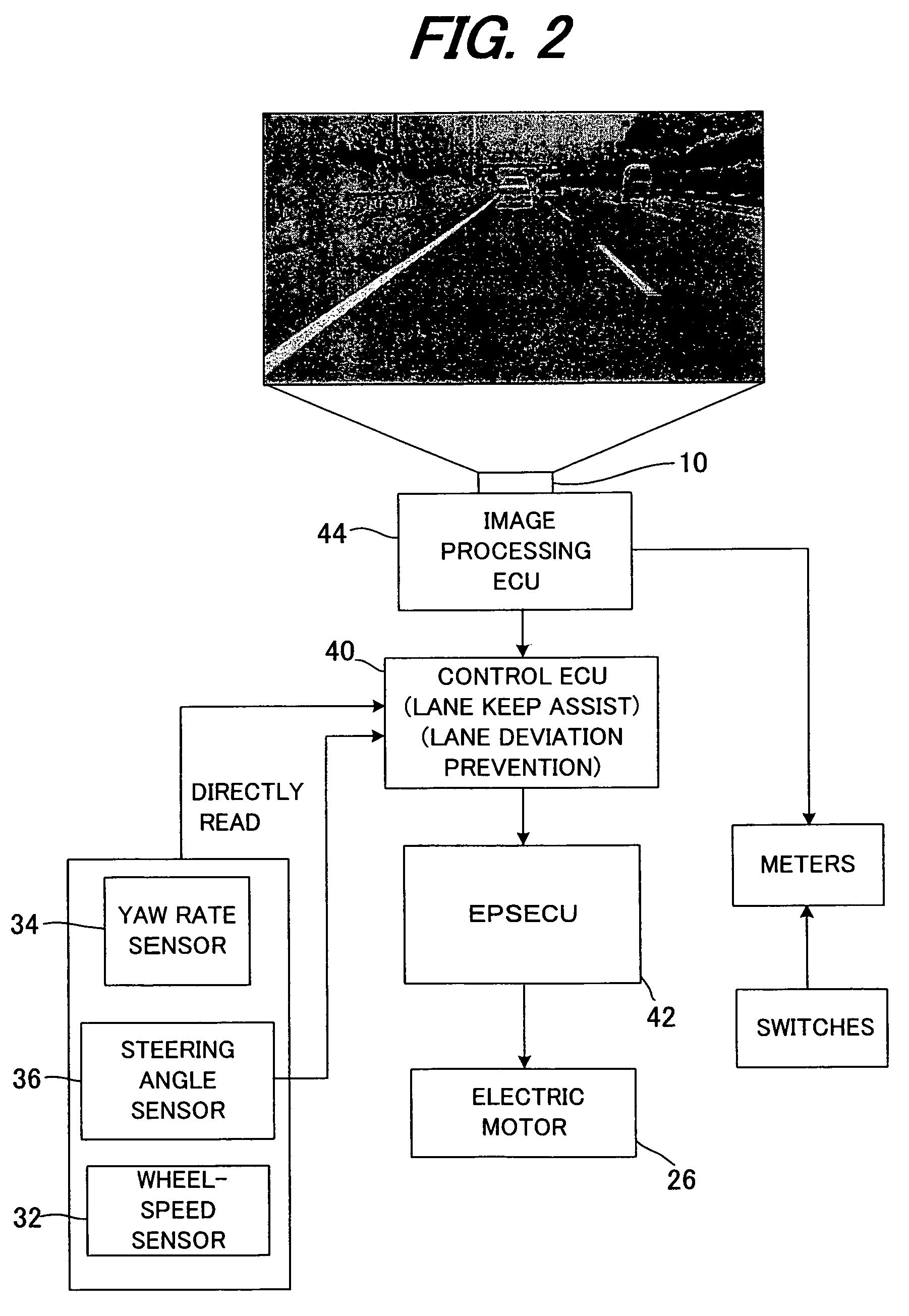 Traffic lane marking line recognition system for vehicle