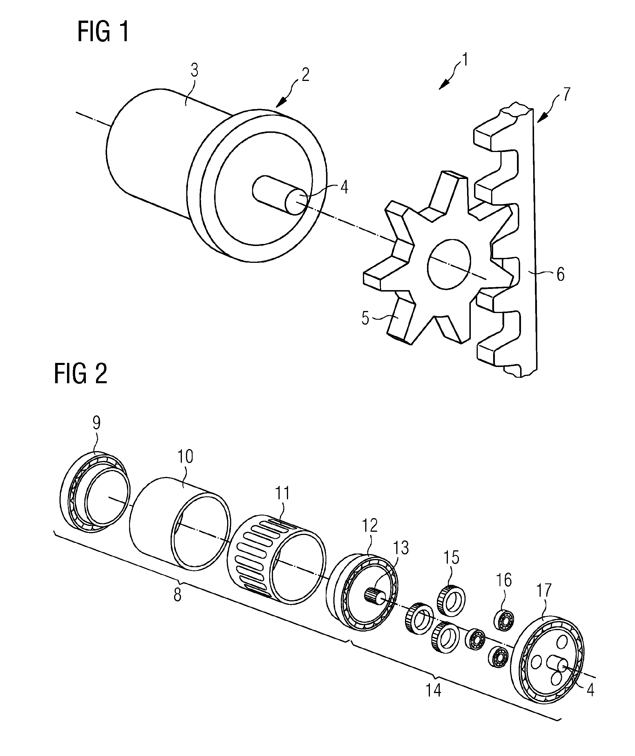 Lifting/skidding device with a permanent magnet synchronous motor