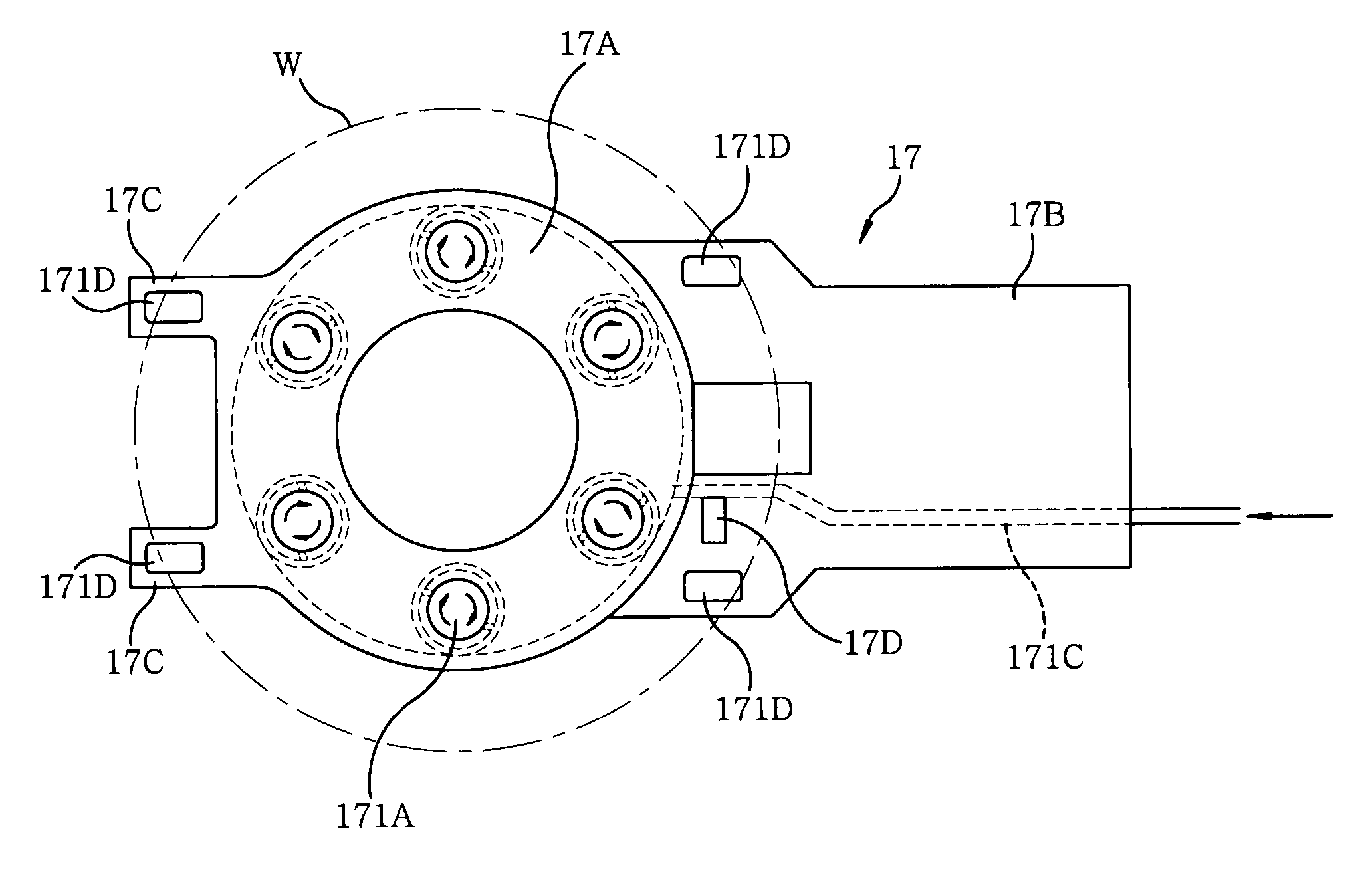 Substrate attracting device and substrate transfer apparatus