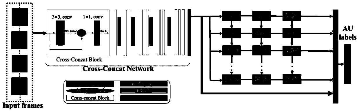 Face motion unit detection method based on physical characteristics and distribution characteristics